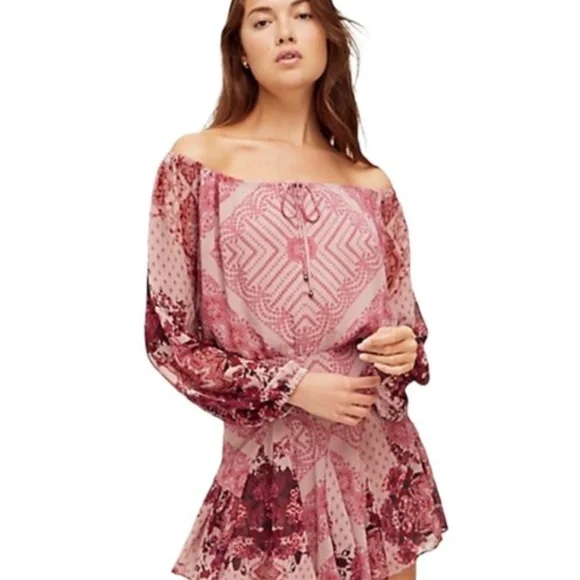 Free People Seven Wonders Mini Dress Sz M NWT - Picture 3 of 9